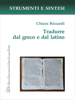 cover image of Tradurre dal greco e dal latino